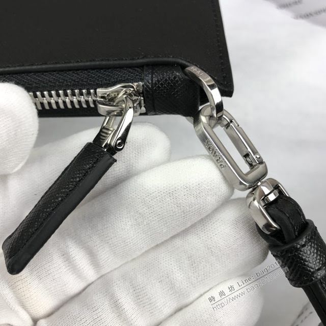 prada手包 普拉達十字紋牛皮手拿包 2NG005 PRADA限量版最新摩登態度系列手包  pyd2267